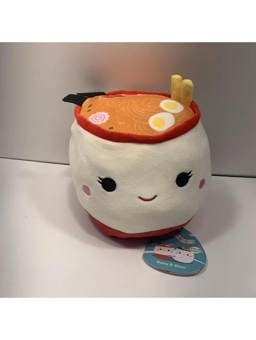 Squishmallows 2-1 Flipamallows Raisy The Ramen & Shun Sushi Plus 6